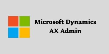 MS Dynamics AX Admin Training